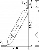 SH244.1 Ригель для крепления на скальном грунте высота 1345 мм